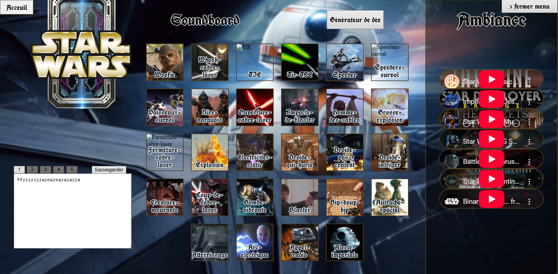 Soundboard Star Wars